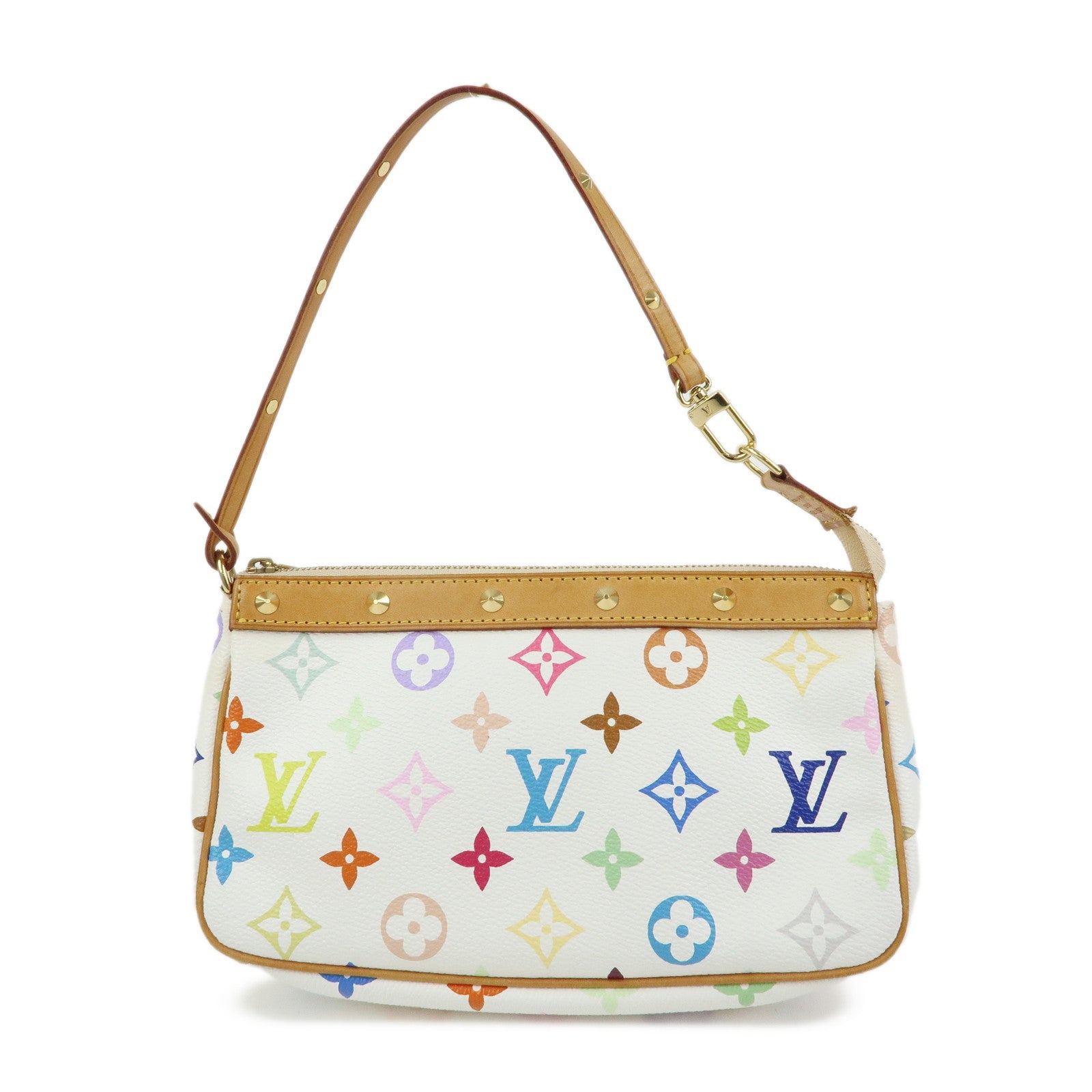 Louis Vuitton Monogram Multicolor Pochette Accessoires Blanc M92649