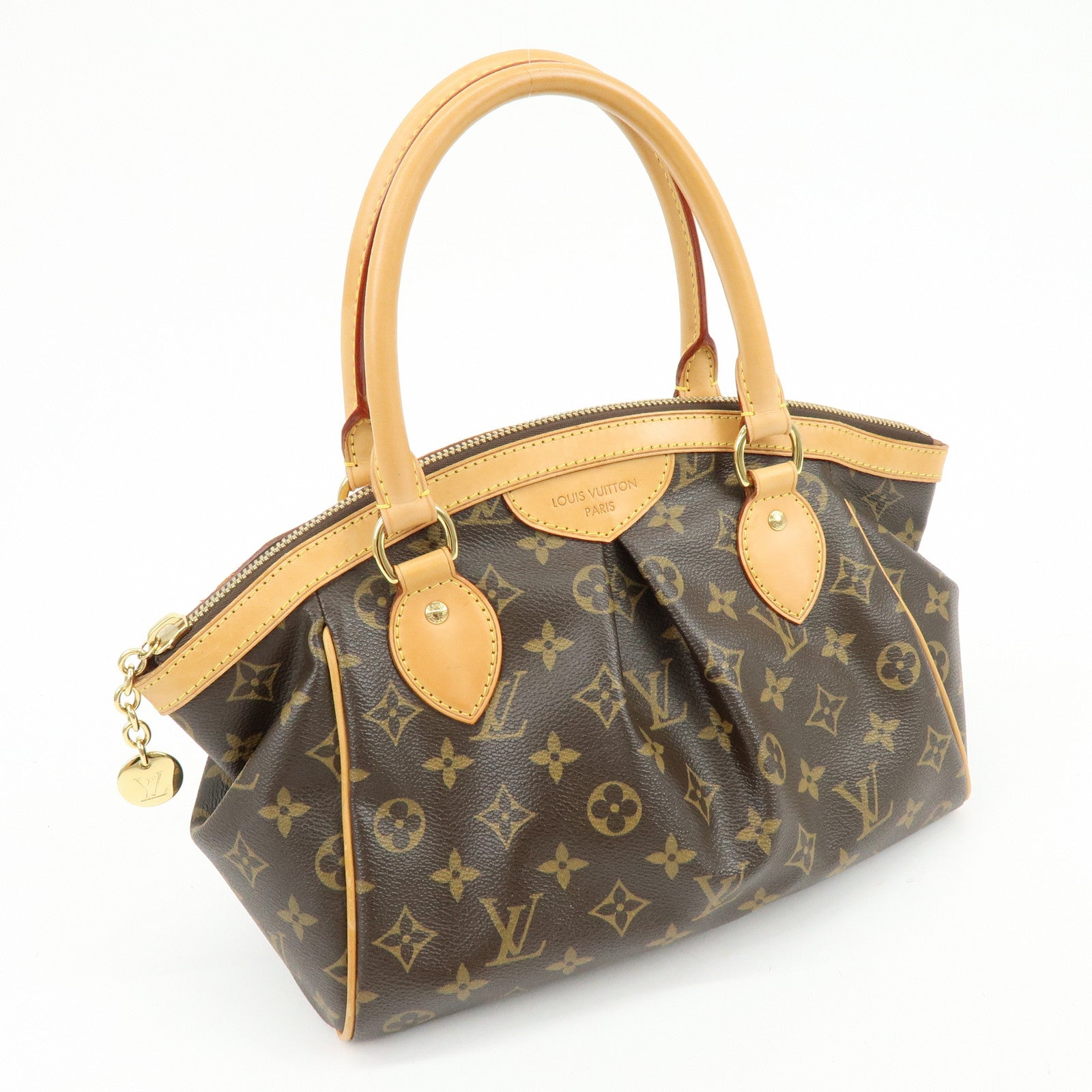 Louis Vuitton Monogram Canvas Tivoli PM Hand Bag Brown M40143