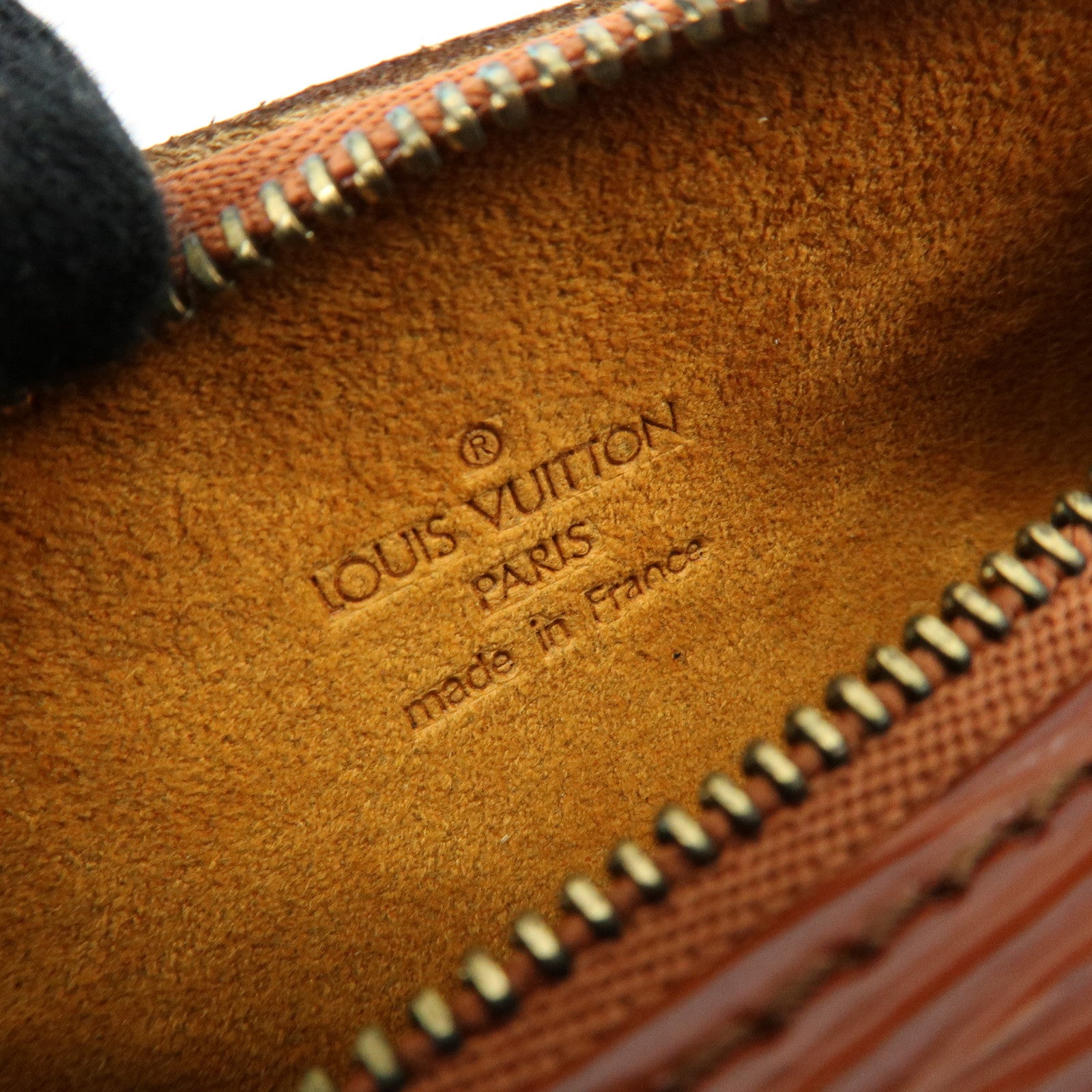 Louis Vuitton Epi Leather Soufflot Hand Bag Kenya Brown M52223