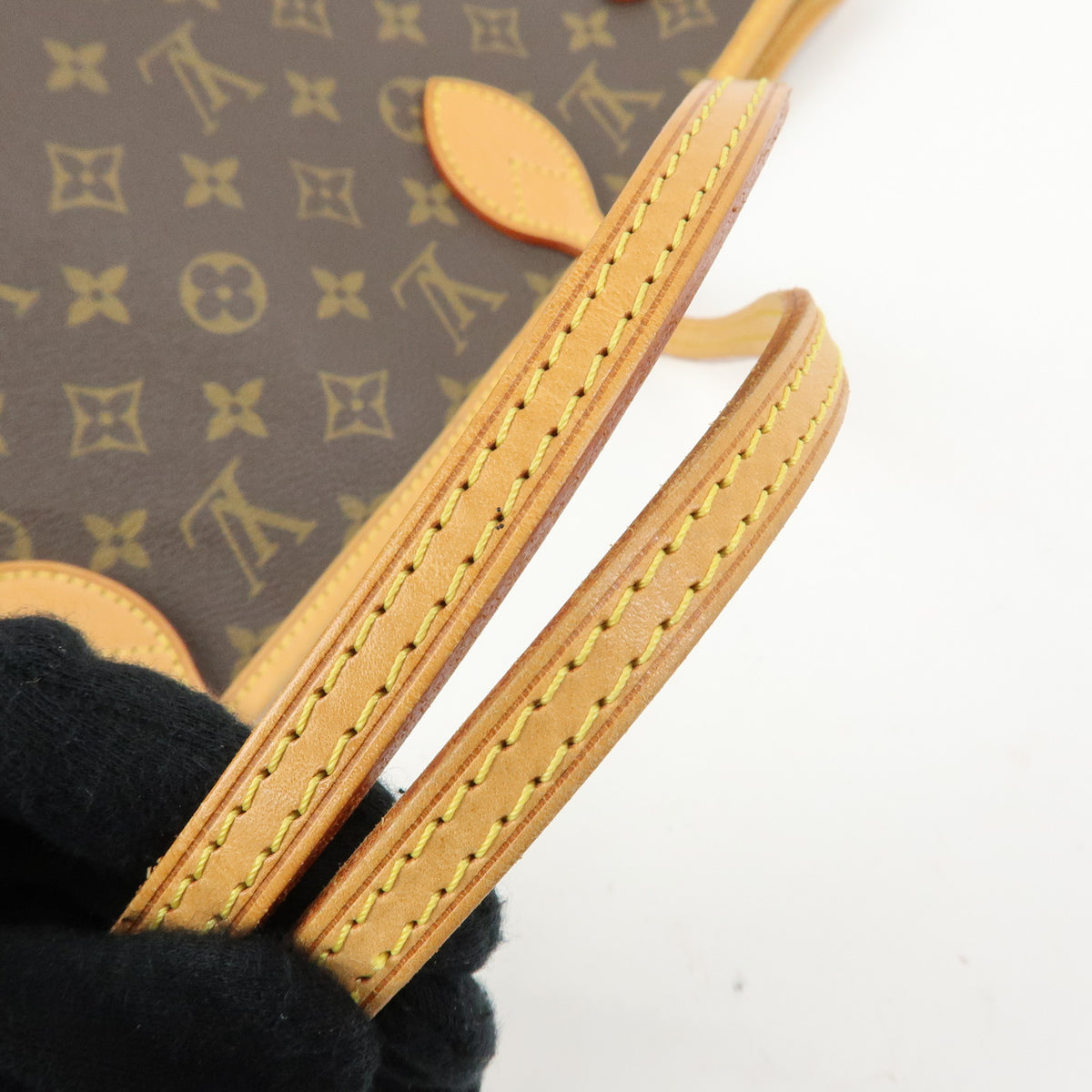 Louis Vuitton Monogram Neverfull MM Tote Shoulder Bag Brown M40156