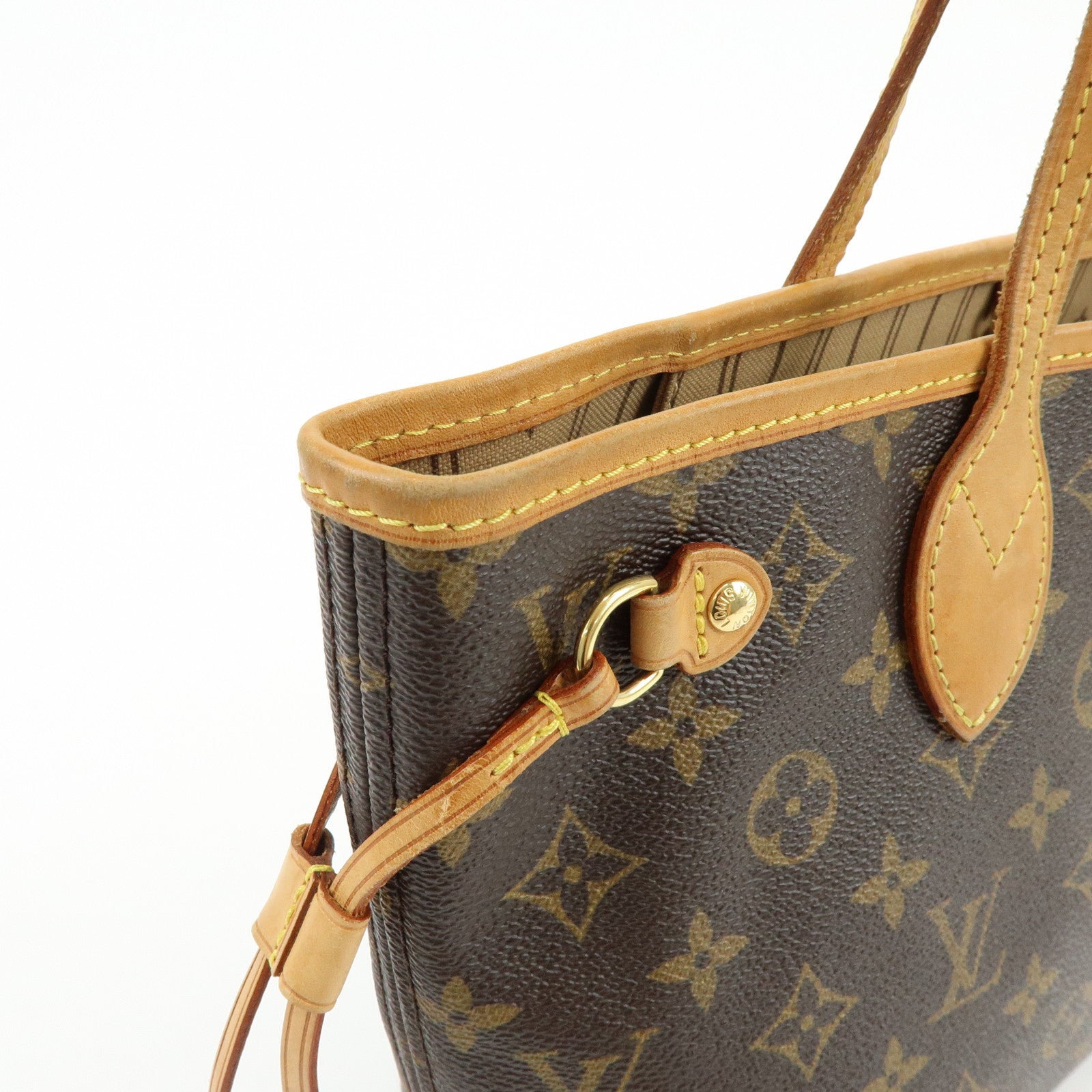 Louis Vuitton Monogram Neverfull PM Tote Bag Hand Bag Brown M40155