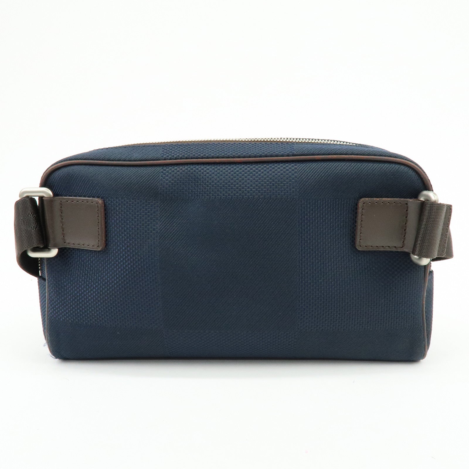 Louis Vuitton Damier Geant Canvas Leather Waist Body Bag Bleu Ocean