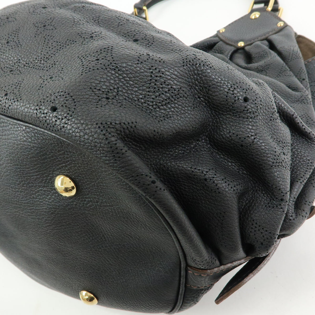 Louis Vuitton Monogram Mahina XL Leather Shoulder Hand Bag Noir M95547