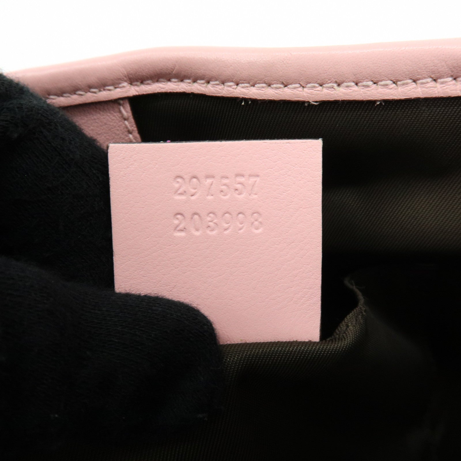 GUCCI Children's GG Supreme Leather Tote Bag Hand Bag Beige Pink 297557