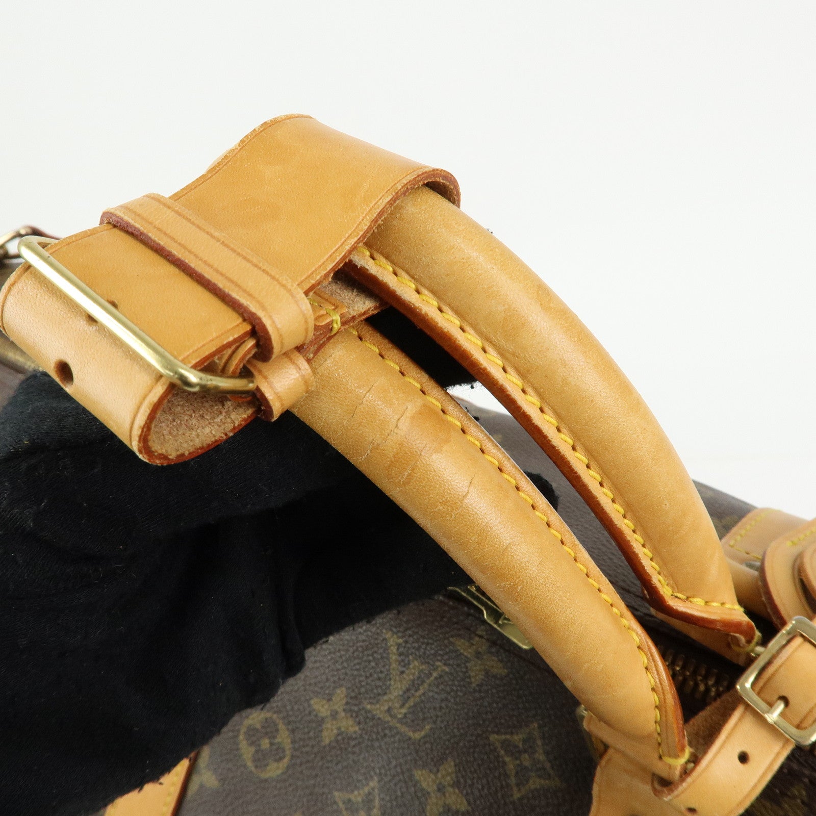 Louis Vuitton Monogram Keep All Bandouliere 60 Bag Brown M41412