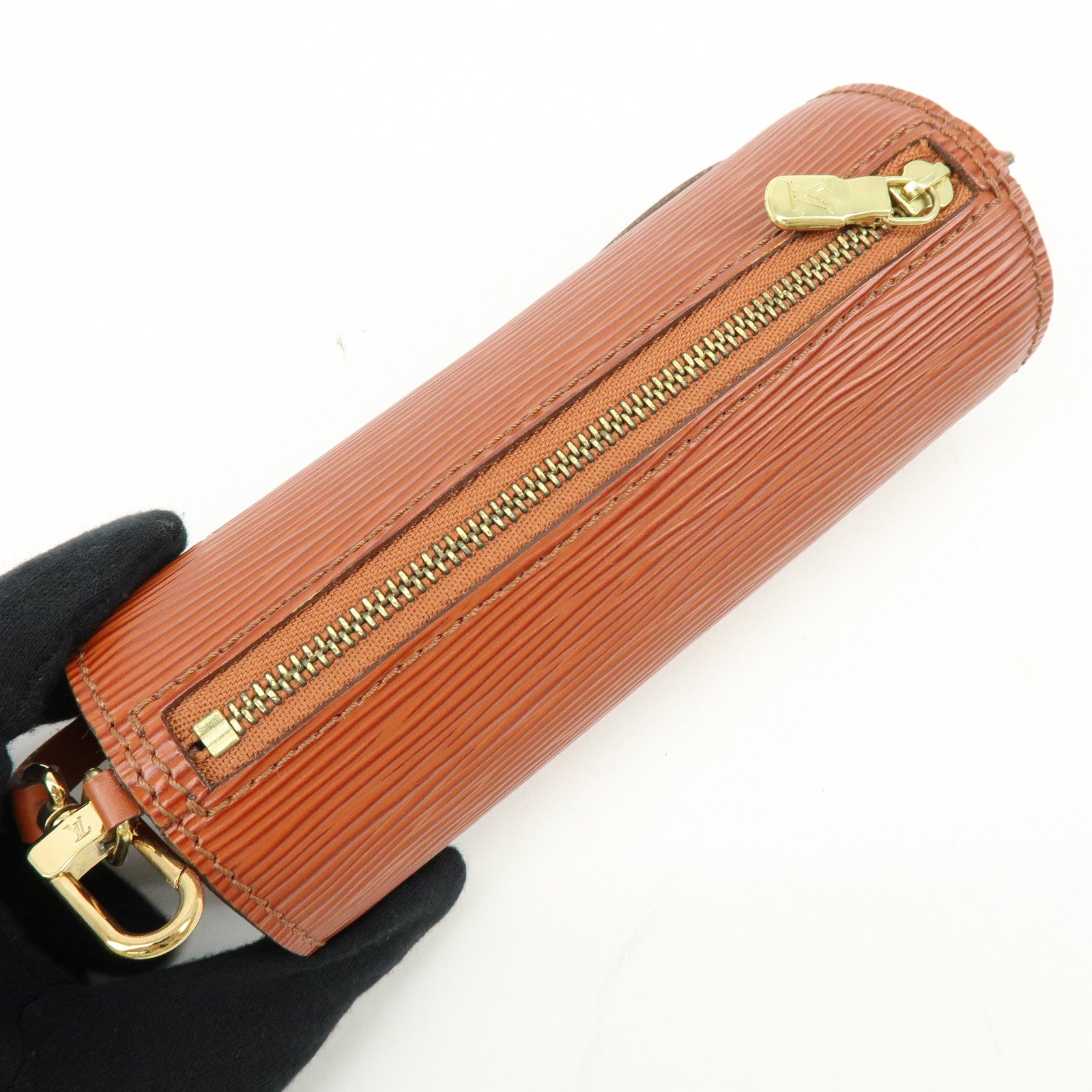 Louis Vuitton Epi Leather Soufflot Hand Bag Kenya Brown M52223