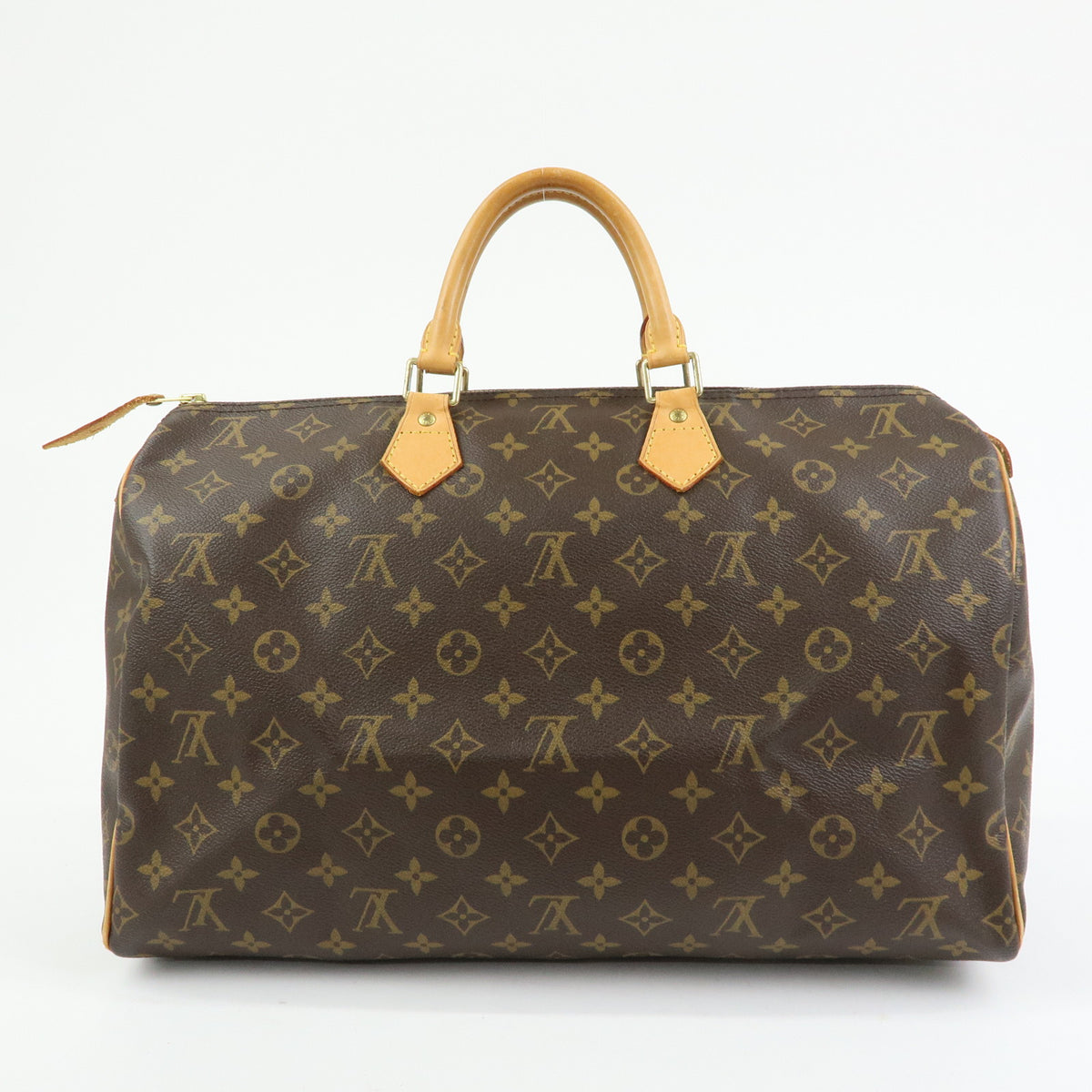 Louis Vuitton Monogram Speedy 40 Hand Bag Boston Bag Brown M41522
