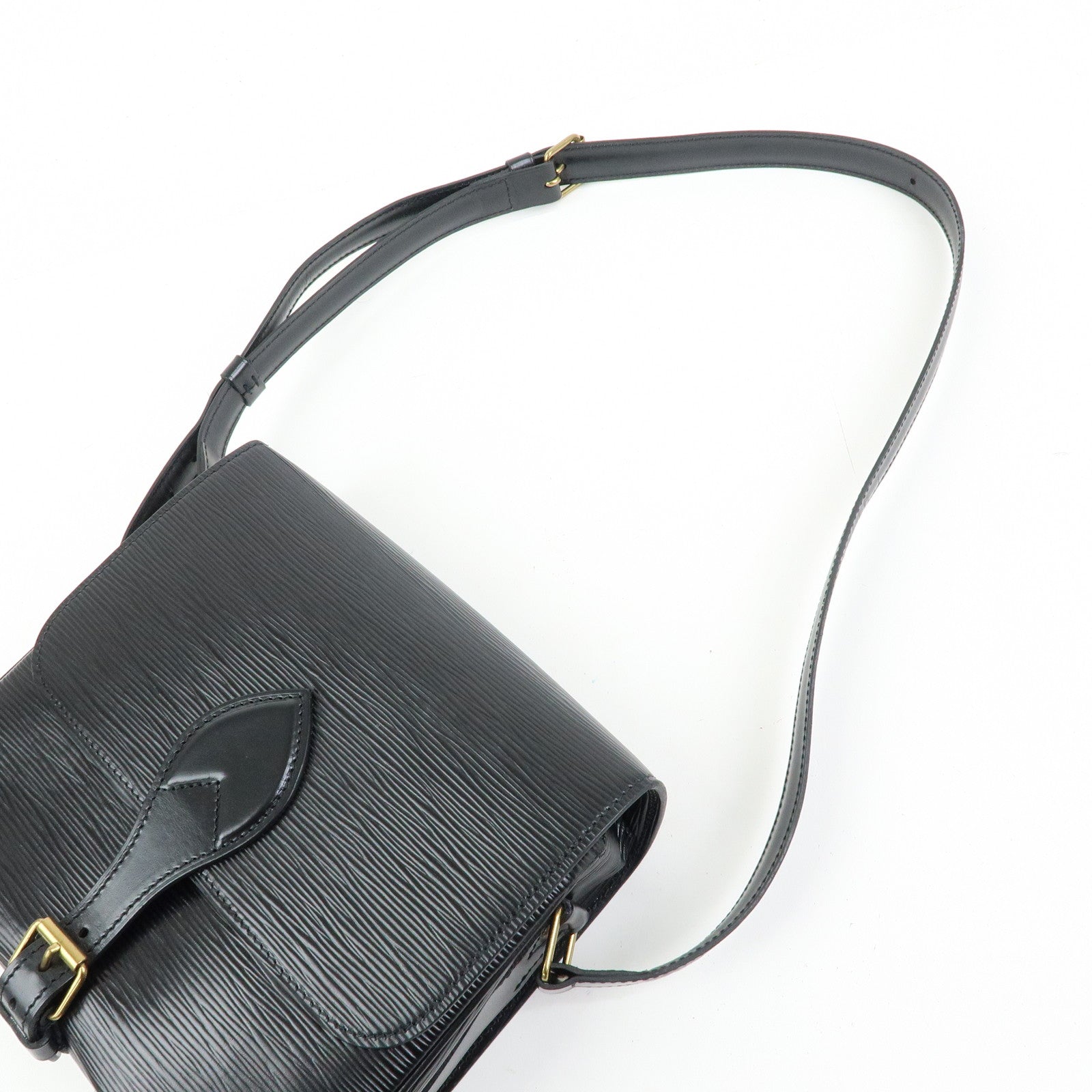 Louis Vuitton Epi Cartouchiere Shoulder Crossbody Bag Noir M52242
