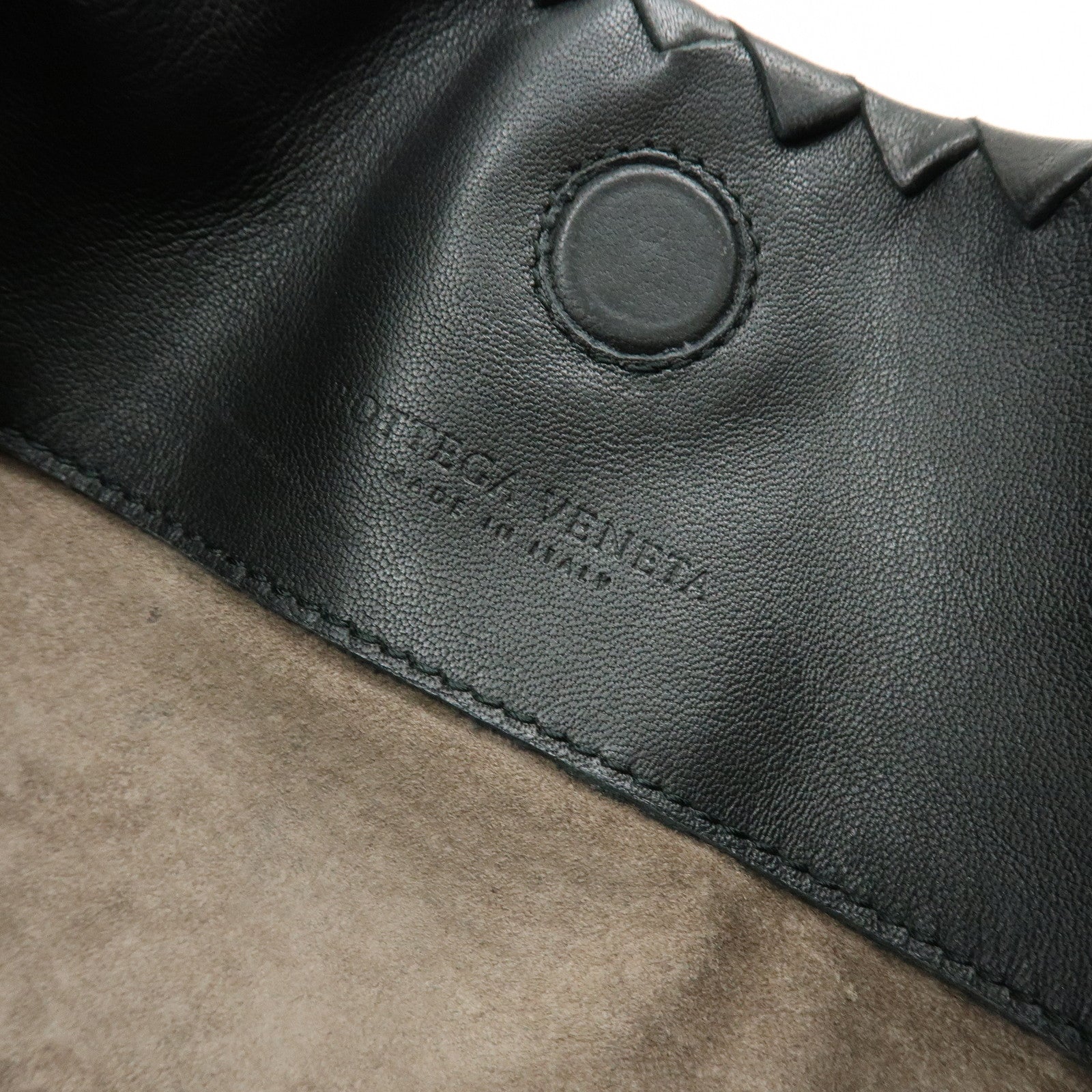 BOTTEGA VENETA Intrecciato Shoulder Bag Hand Bag Black