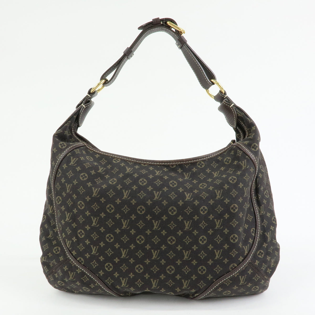 Louis Vuitton Monogram Mini Lin Manon MM Shoulder Bag Ebene M95619