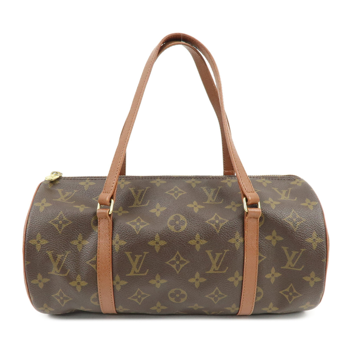 Louis Vuitton Monogram Papillon 30 Hand Bag Brown M51365
