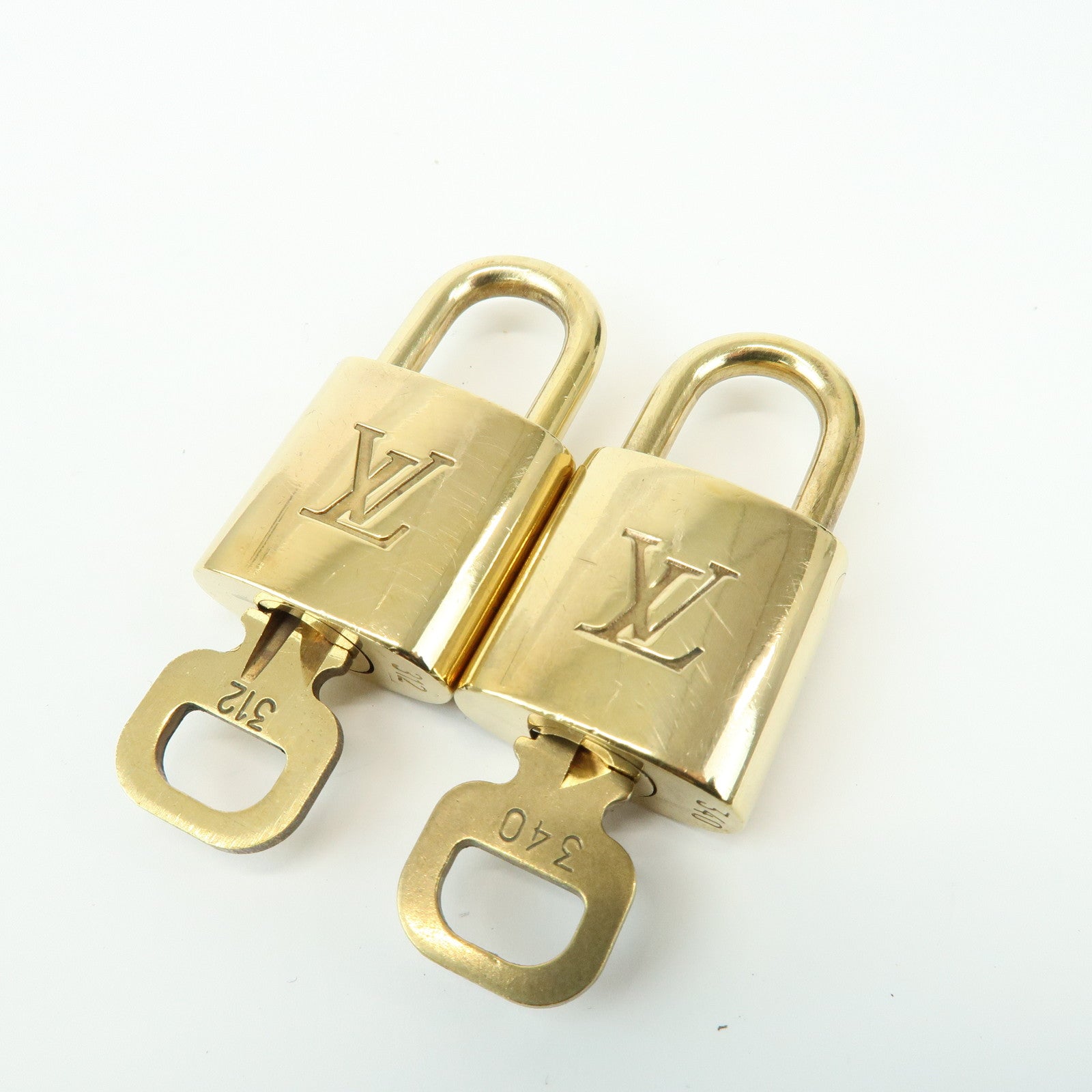 Louis Vuitton Set of 10 Lock & Key Cadena Key Lock