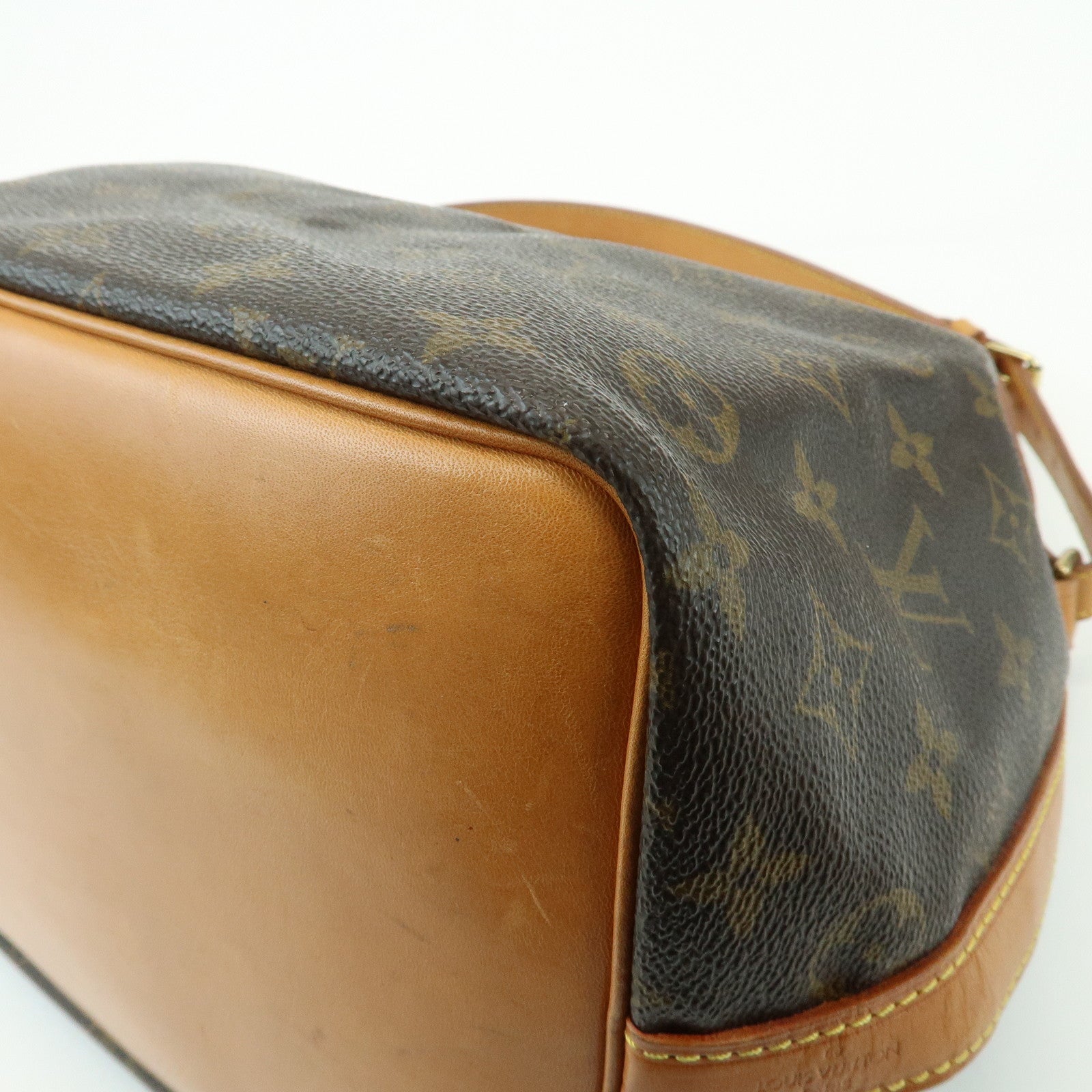 Louis Vuitton Monogram Canvas Petit Noe Shoulder Bag Brown M42226