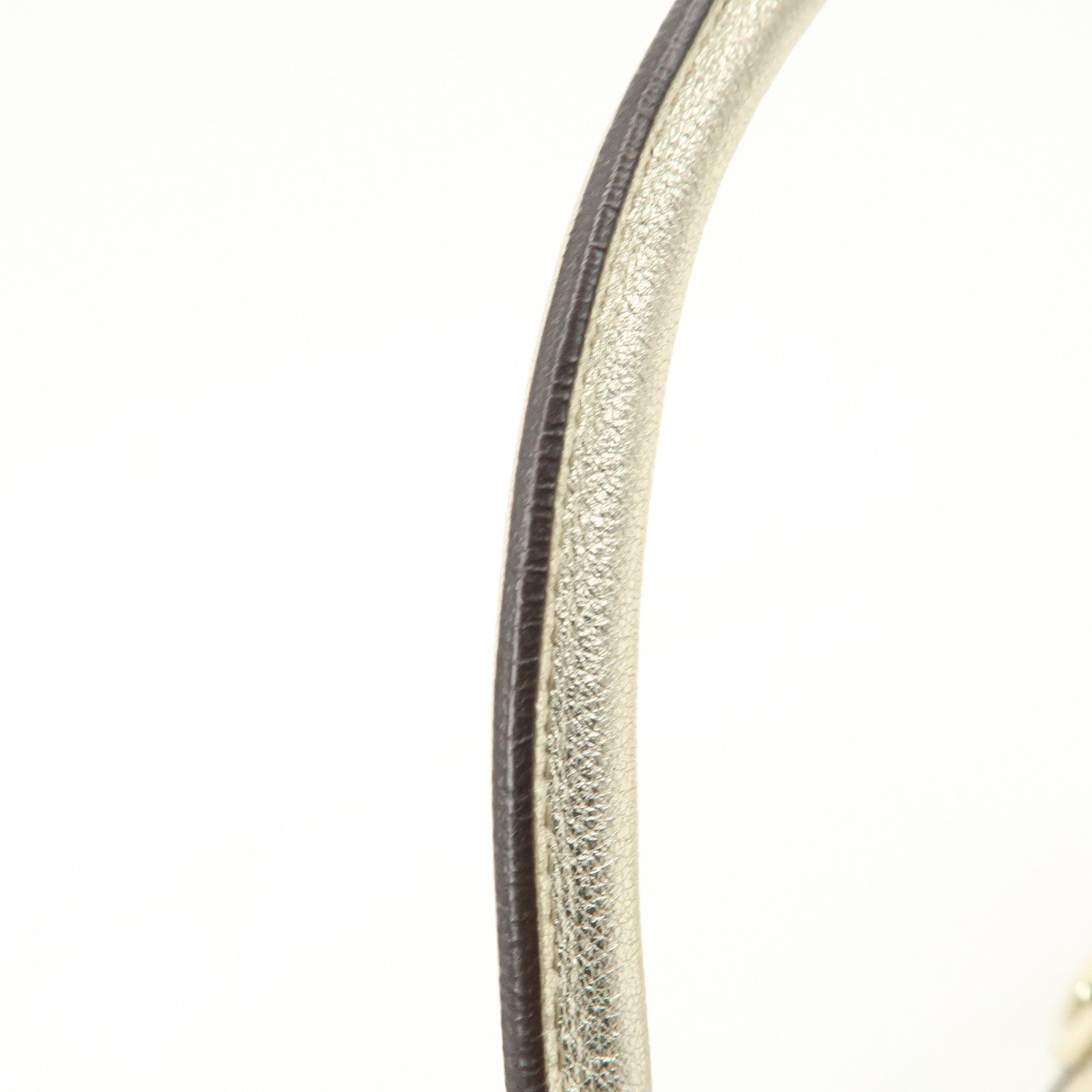 GUCCI Abbey GG Canvas Leather Shoulder Bag Beige Ivory 130939 Used