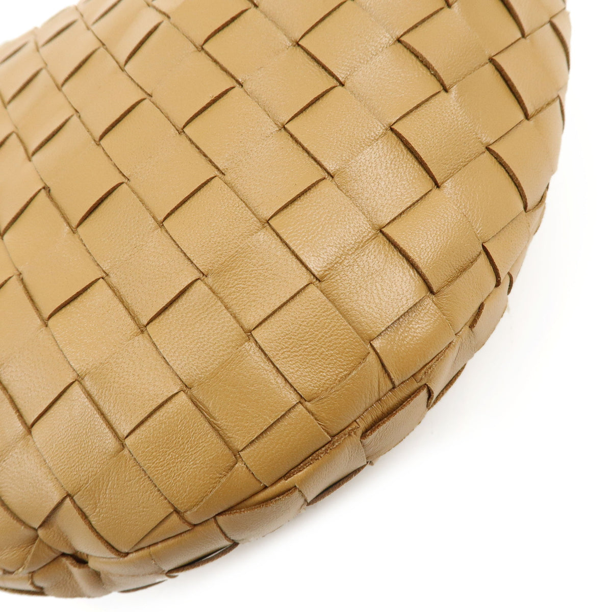 BOTTEGA VENETA Jodie Medium Intrecciato Leather Shoulder Bag Camel