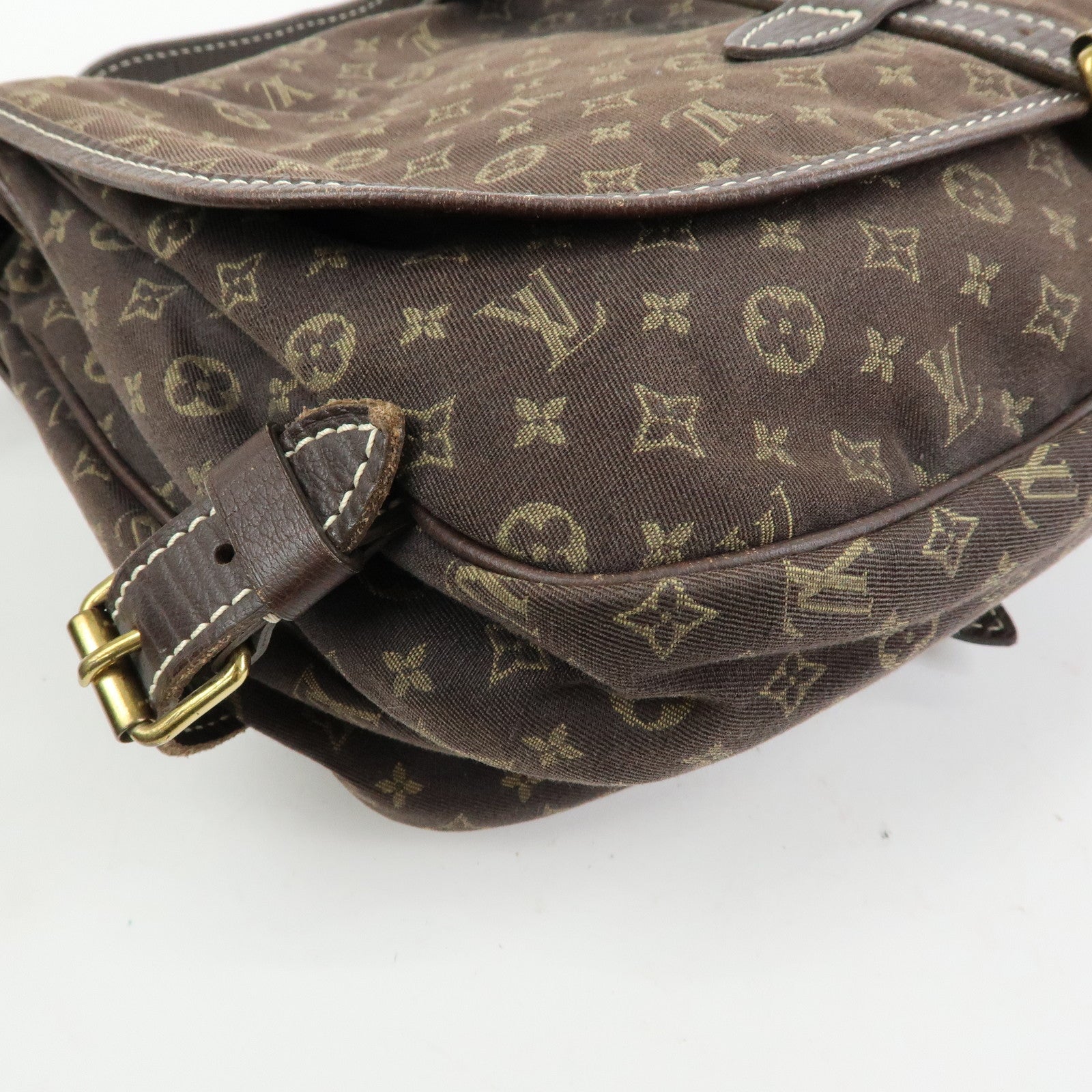 Louis Vuitton Monogram Mini Lin Saumur Shoulder Bag M95277