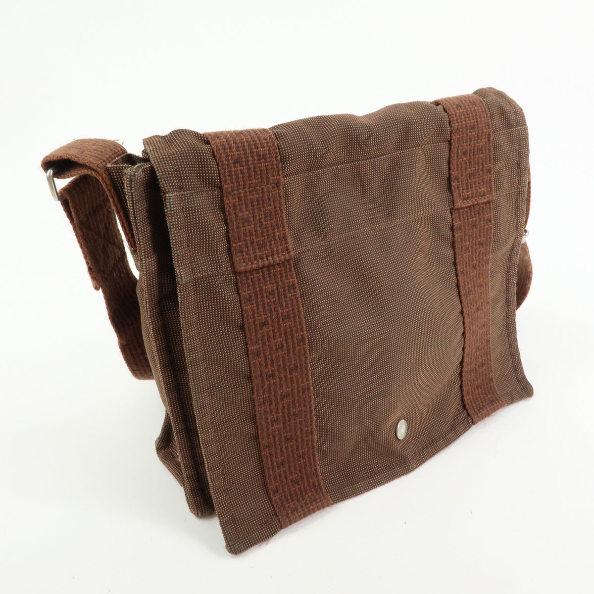 HERMES Herline Bassac PM Fourre Tout Shoulder Bag Crossbody Bag Brown