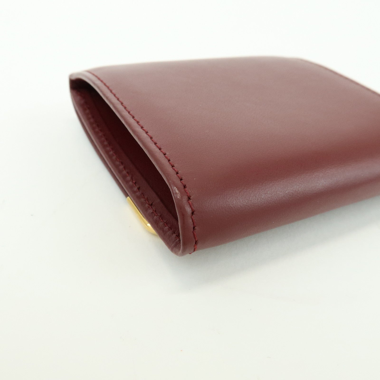 Cartier Must de Cartier Leather Coin Case Bordeaux