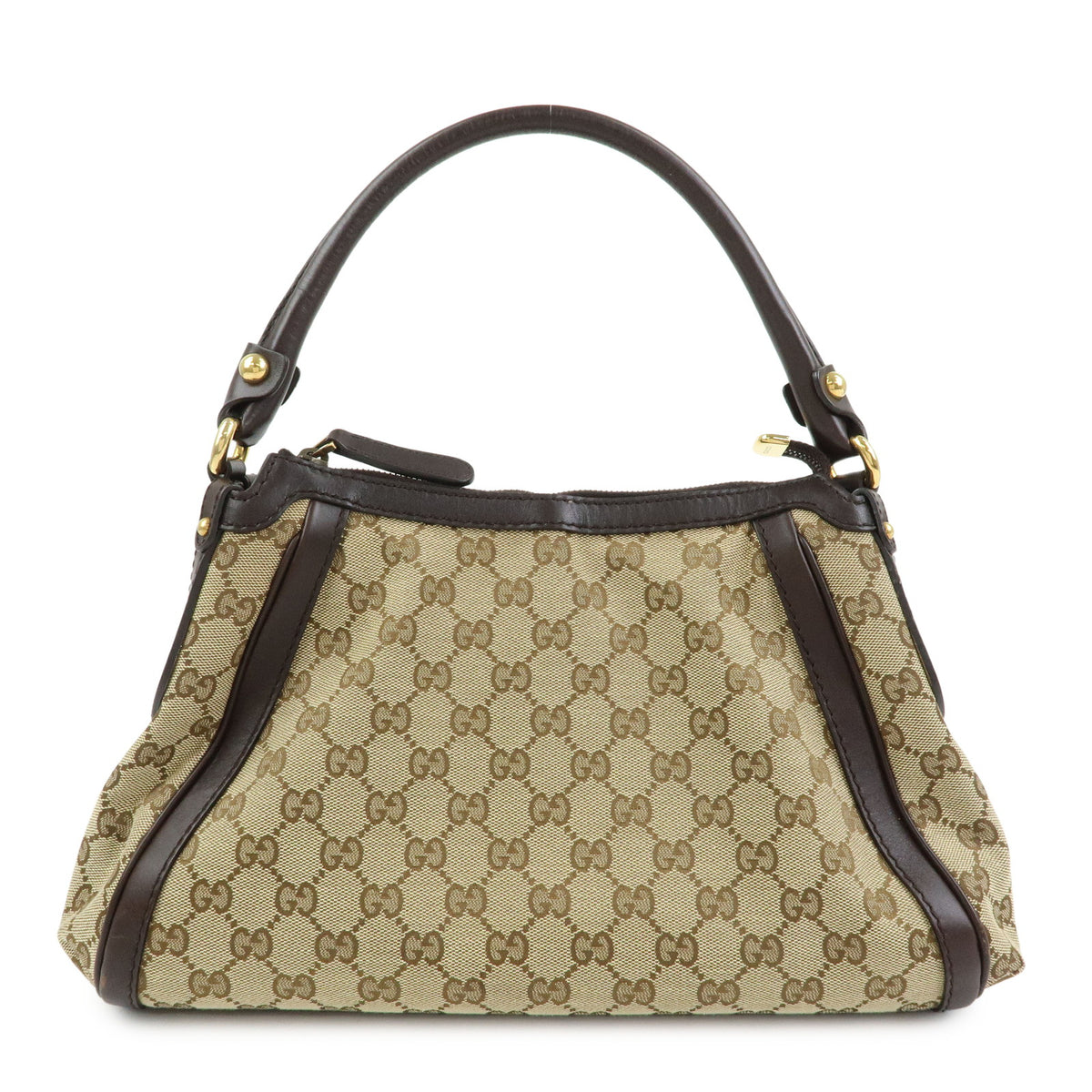 GUCCI Scarlett Interlocking G GG Canvas Leather Shoulder Bag 282298