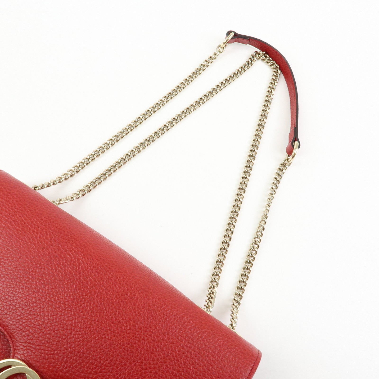 Gucci Interlocking G Leather Chain Shoulder Bag Crossbody Bag 510303