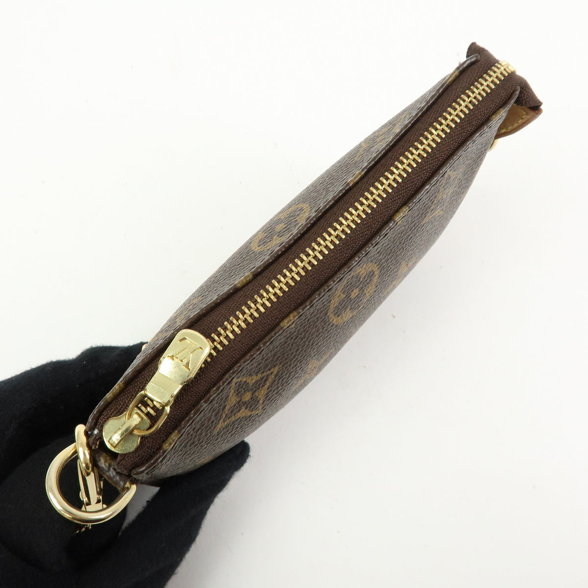 Louis Vuitton Monogram Mini Pochette Accessoires Hand Bag Brown M58009