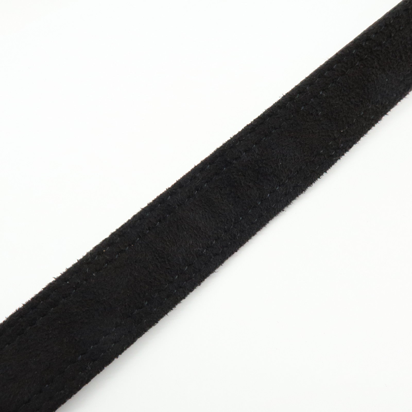 CELINE C Macadam Suede Leather Shoulder Crossbody Bag Black
