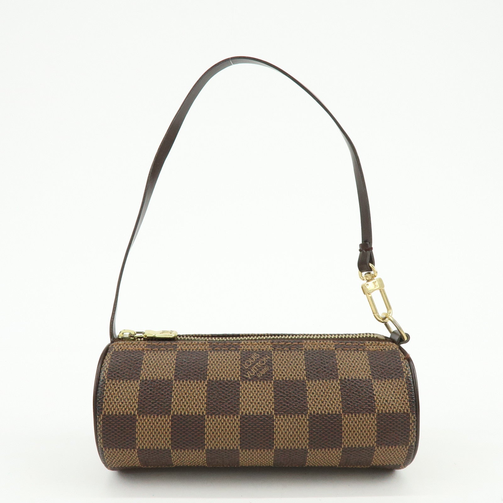 Louis Vuitton Damier Ebene Papillon 30 Hand Bag & Pouch Brown N51303