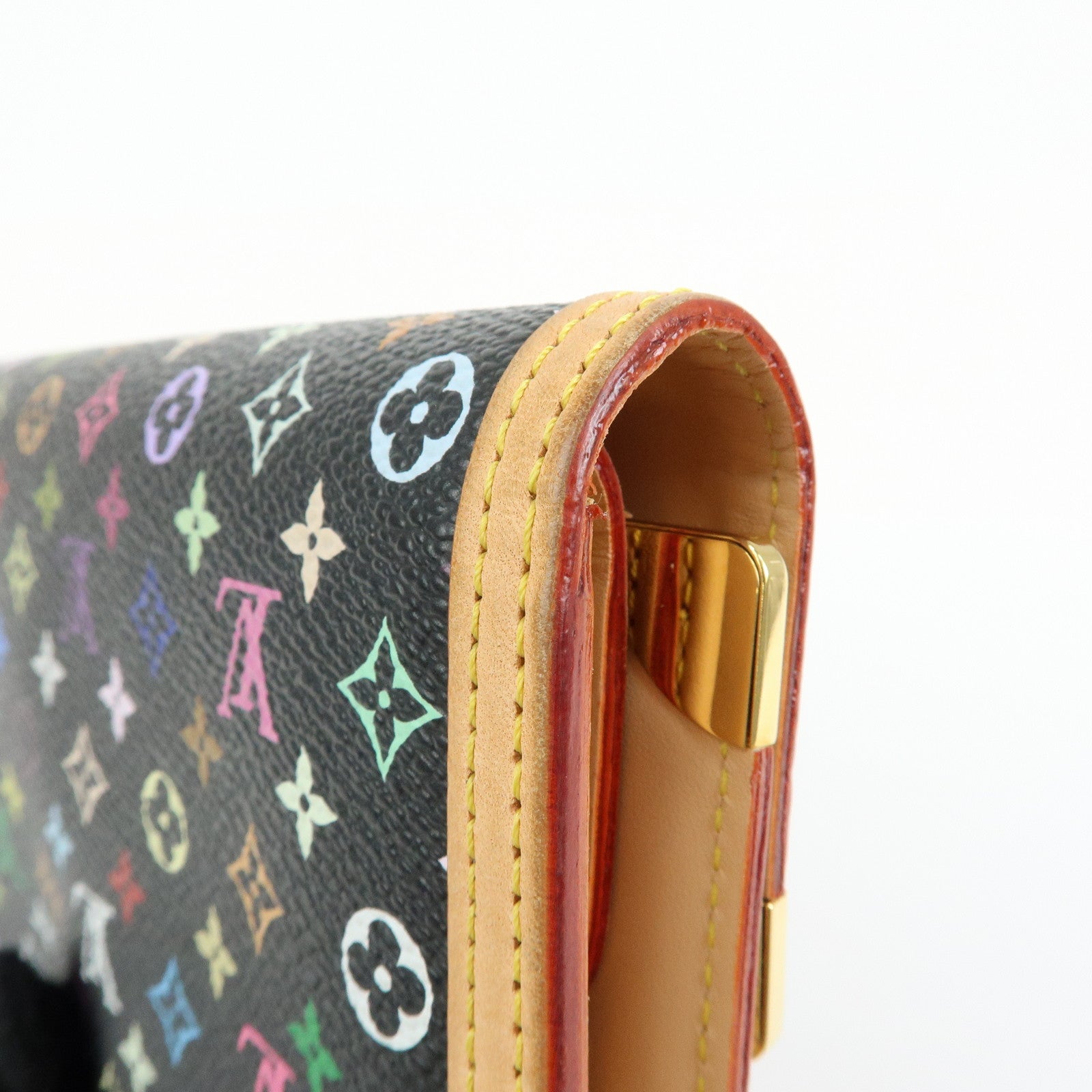 Louis Vuitton Monogram Multicolor Porte Trezor International M92658