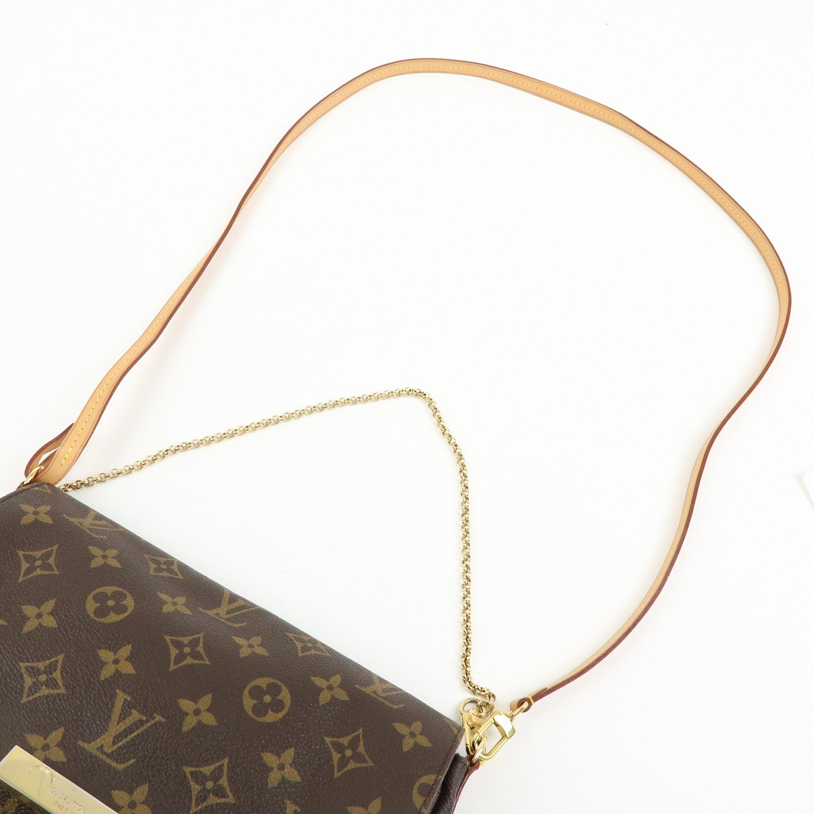 Louis Vuitton Monogram Favorite MM 2Way Bag Shoulder Bag Brown M40718