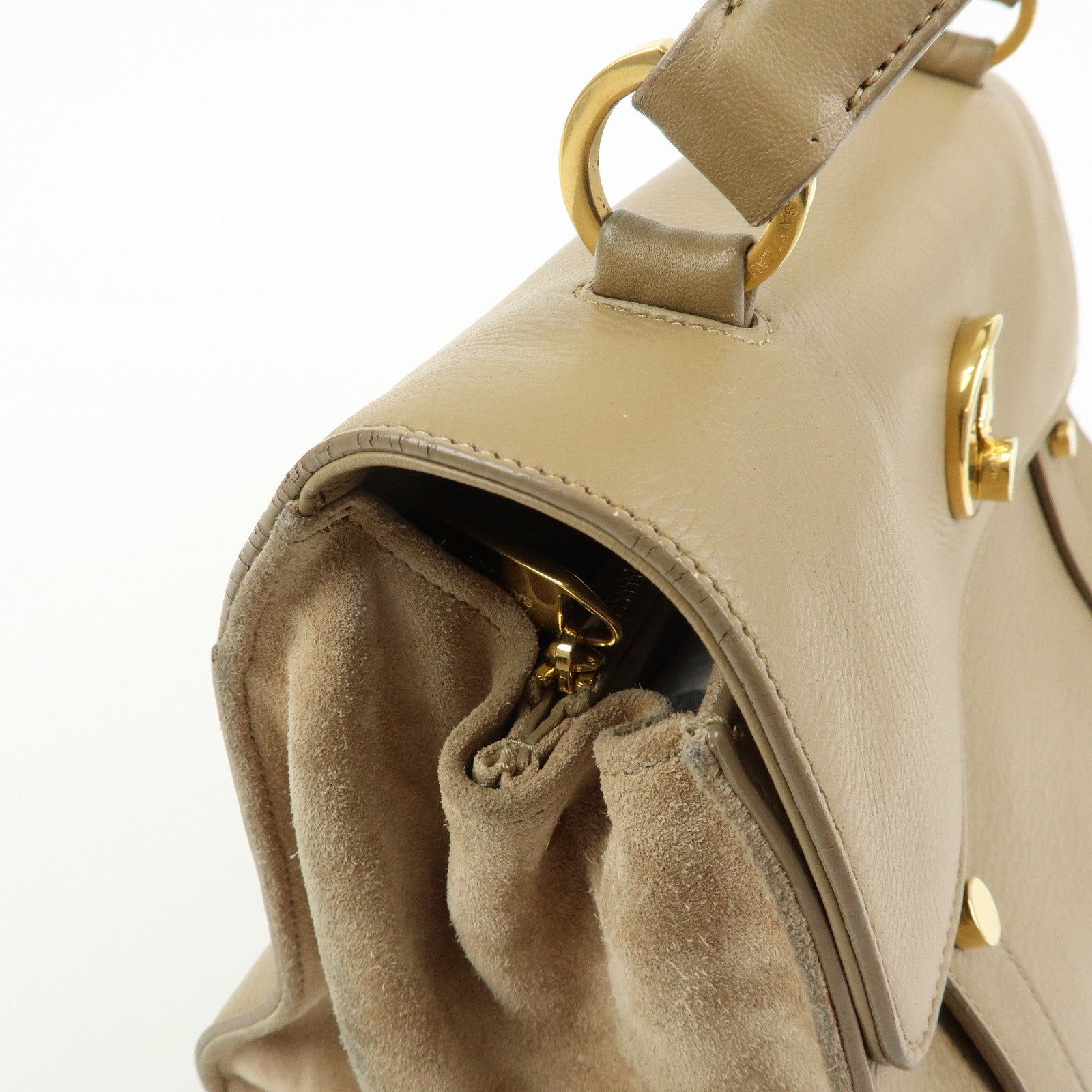SAINT LAURENT PARIS Muse Two Leather Suede 2Way Bag Hand Bag 368229