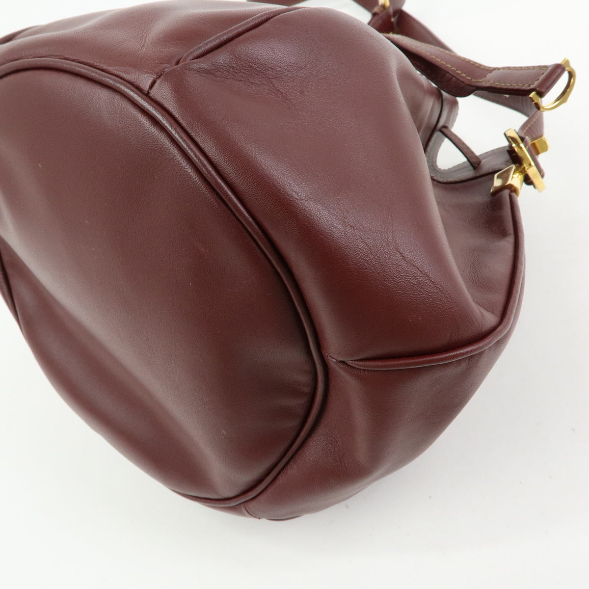 Cartier Must de Cartier Leather Shoulder Bag Crossbody Bag Bordeaux