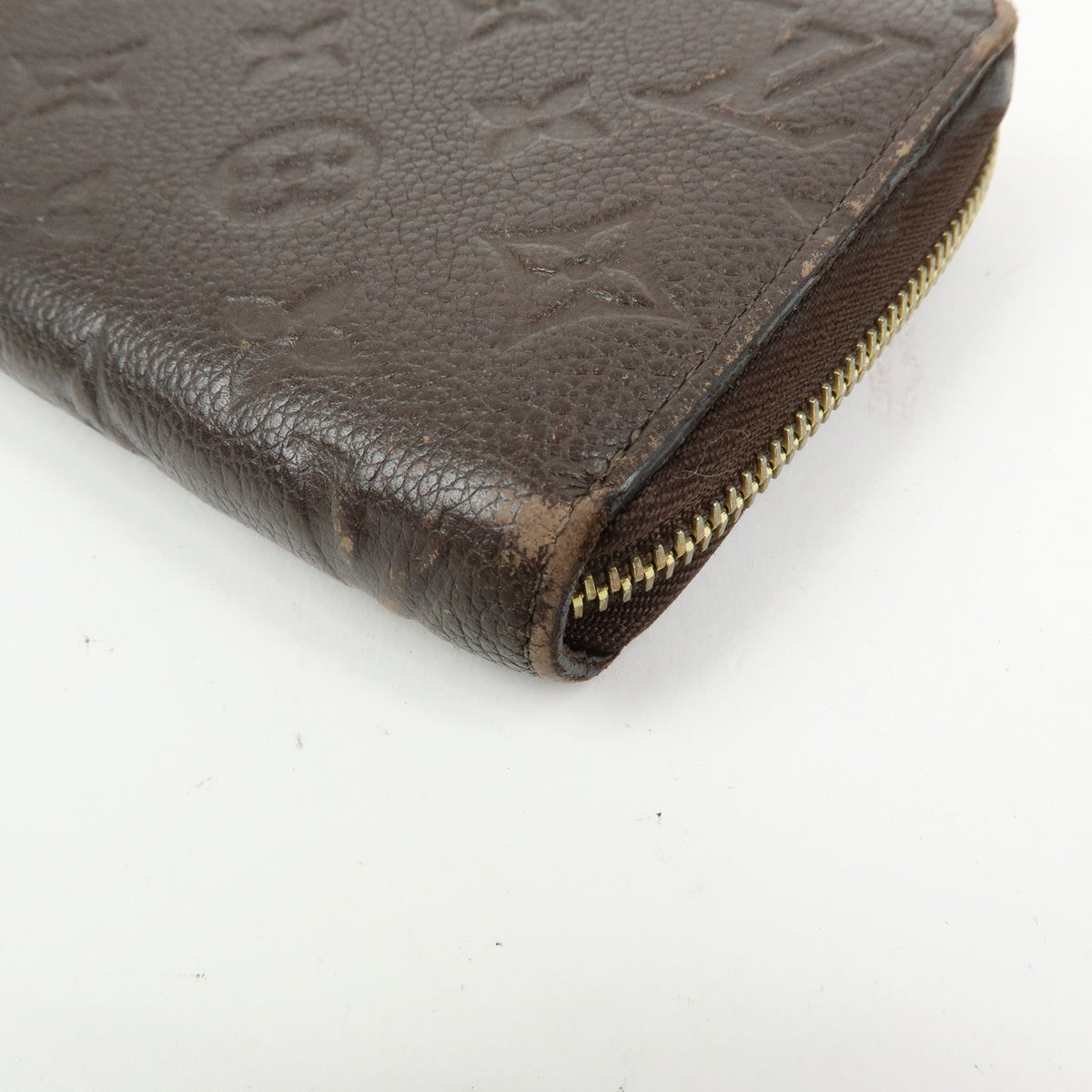 Louis Vuitton Monogram Empreinte Round Zippy Wallet Terre M60548