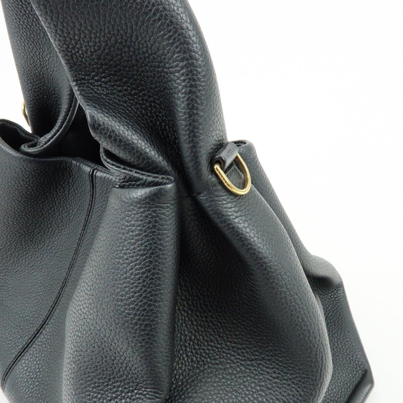 POLENE Numéro Neuf Calf Leather 2Way Bag Hand Shoulder Bag Black