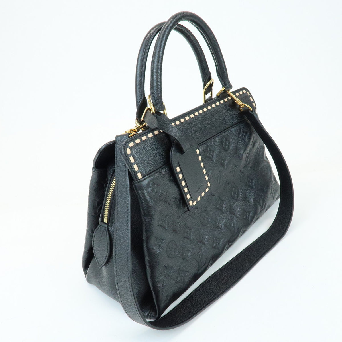 Louis Vuitton Monogram Empreinte Vosges MM Leather 2Way Bag Noir M41491