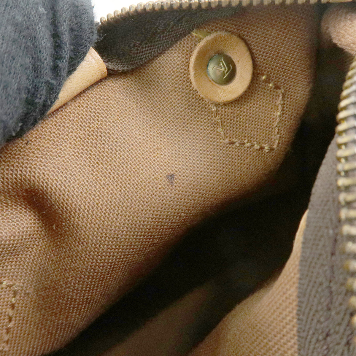 Louis Vuitton Monogram Mini Speedy Hand Bag Brown M41534