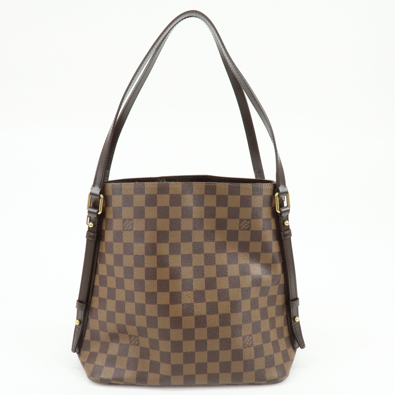 Louis Vuitton Damier Cabas Rivington Canvas Shoulder Bag Brown N41108