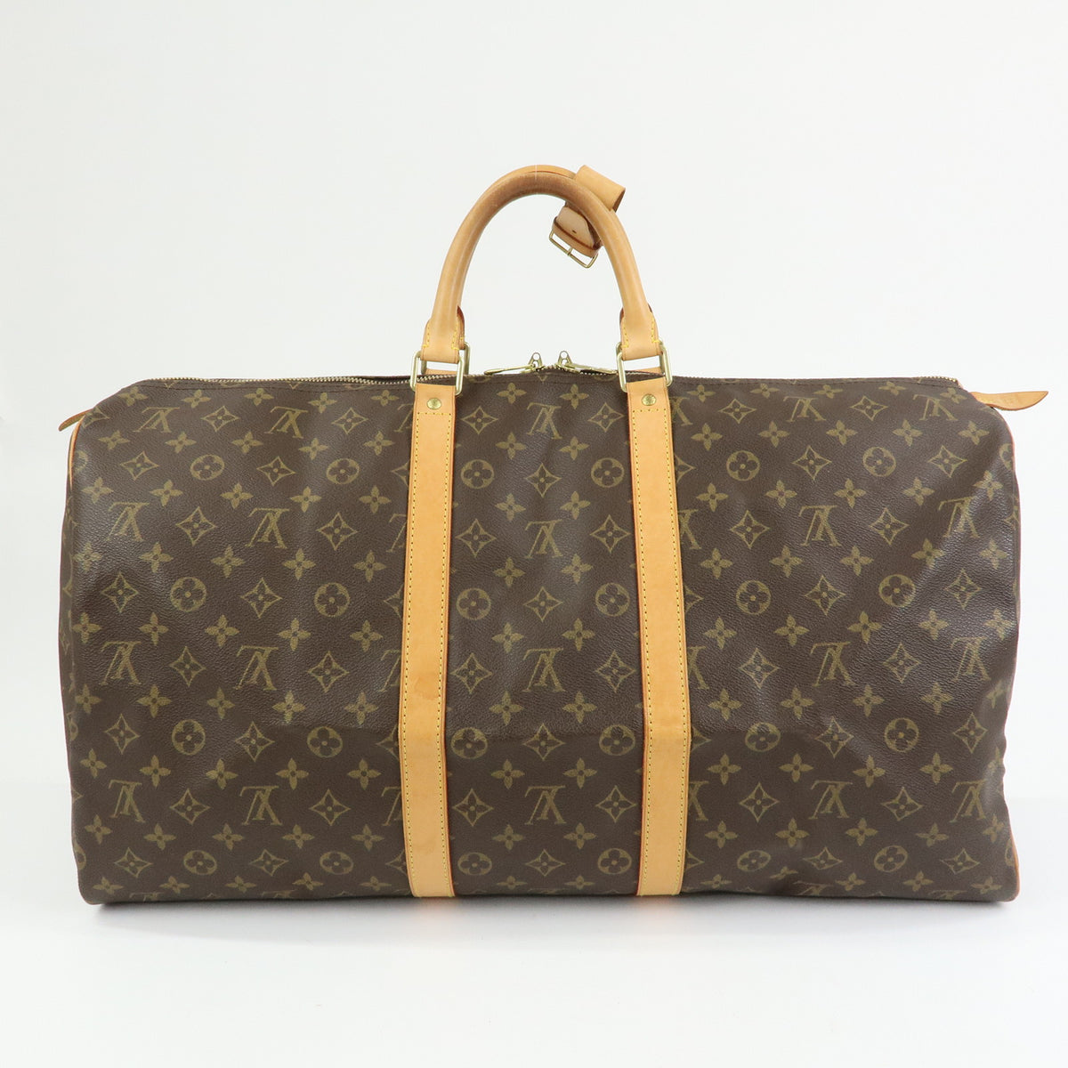 Louis Vuitton Monogram Keep All 55 Boston Bag Brown M41424