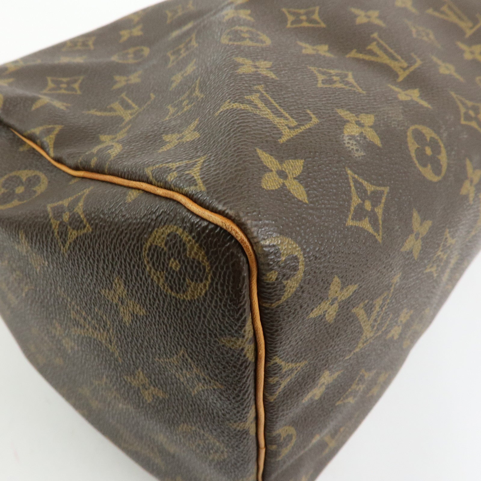 Louis Vuitton Monogram Speedy 40 Hand Bag Boston Bag Brown M41522