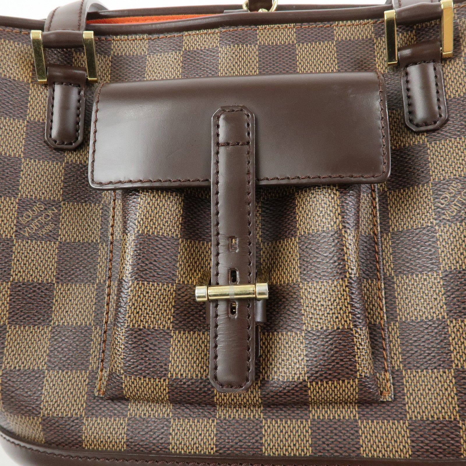 Louis Vuitton Manosque PM Damier Canvas Tote Bag Ebene N51121