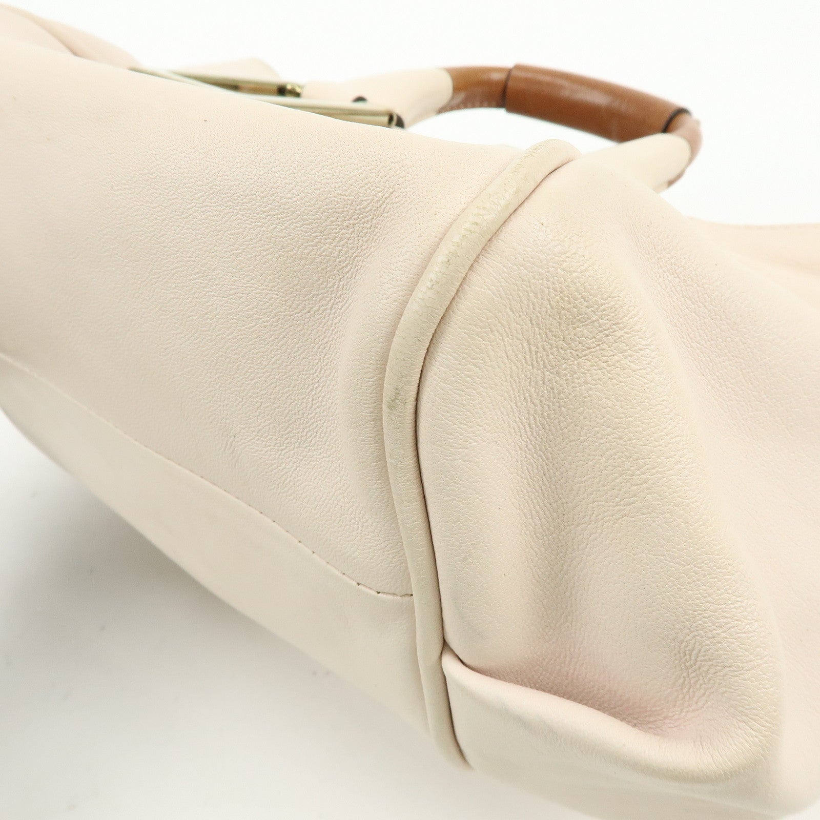 Chloe Ethel Leather 2Way Bag Shoulder Bag Hand Bag Light Beige