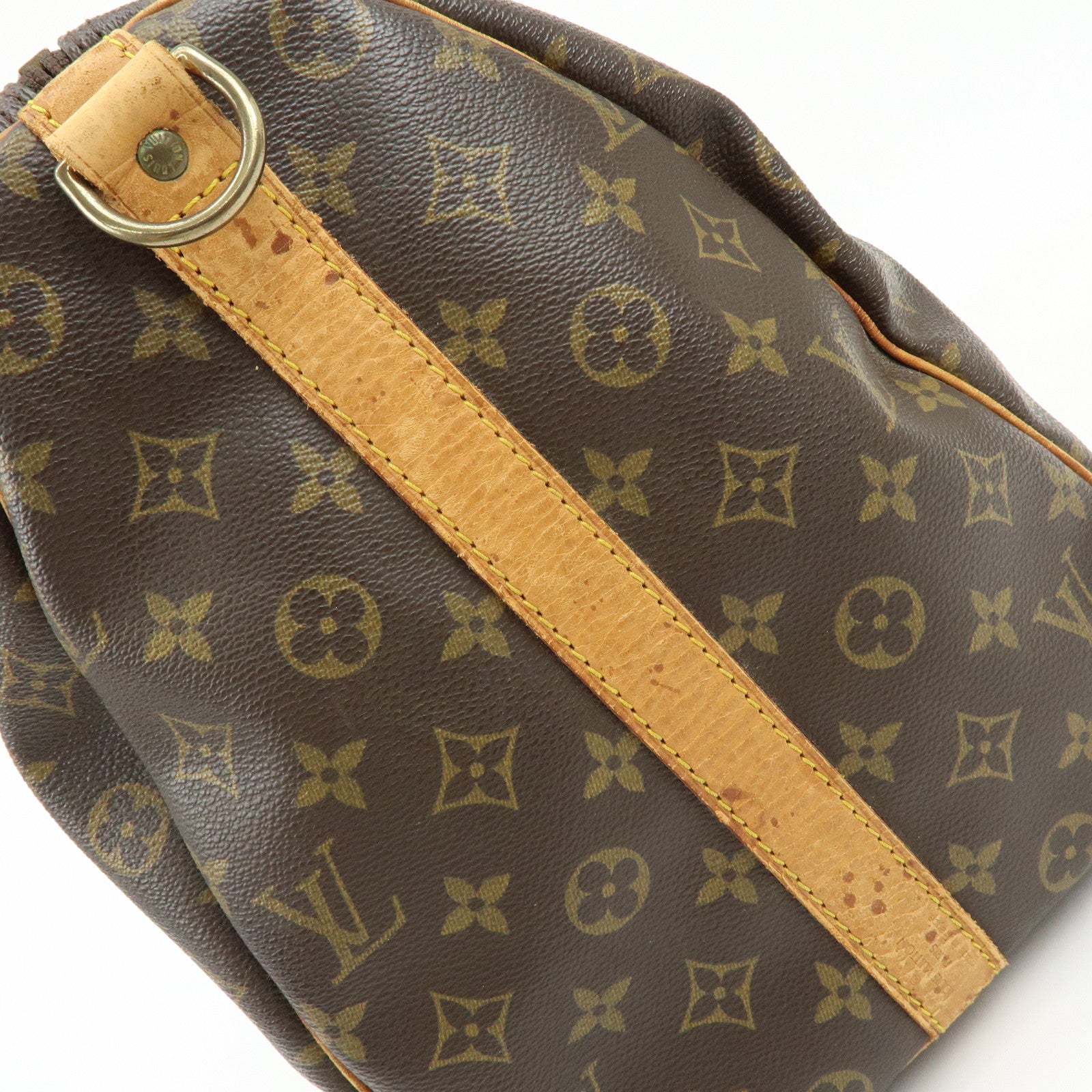 Louis Vuitton Monogram Keep All Bandouliere 50 Boston Bag Brown M41416
