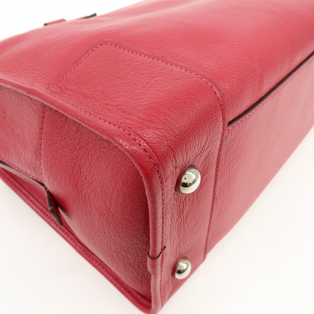 LOEWE Anagram Amazona 36 Hand Bag Boston Bag Wine Red