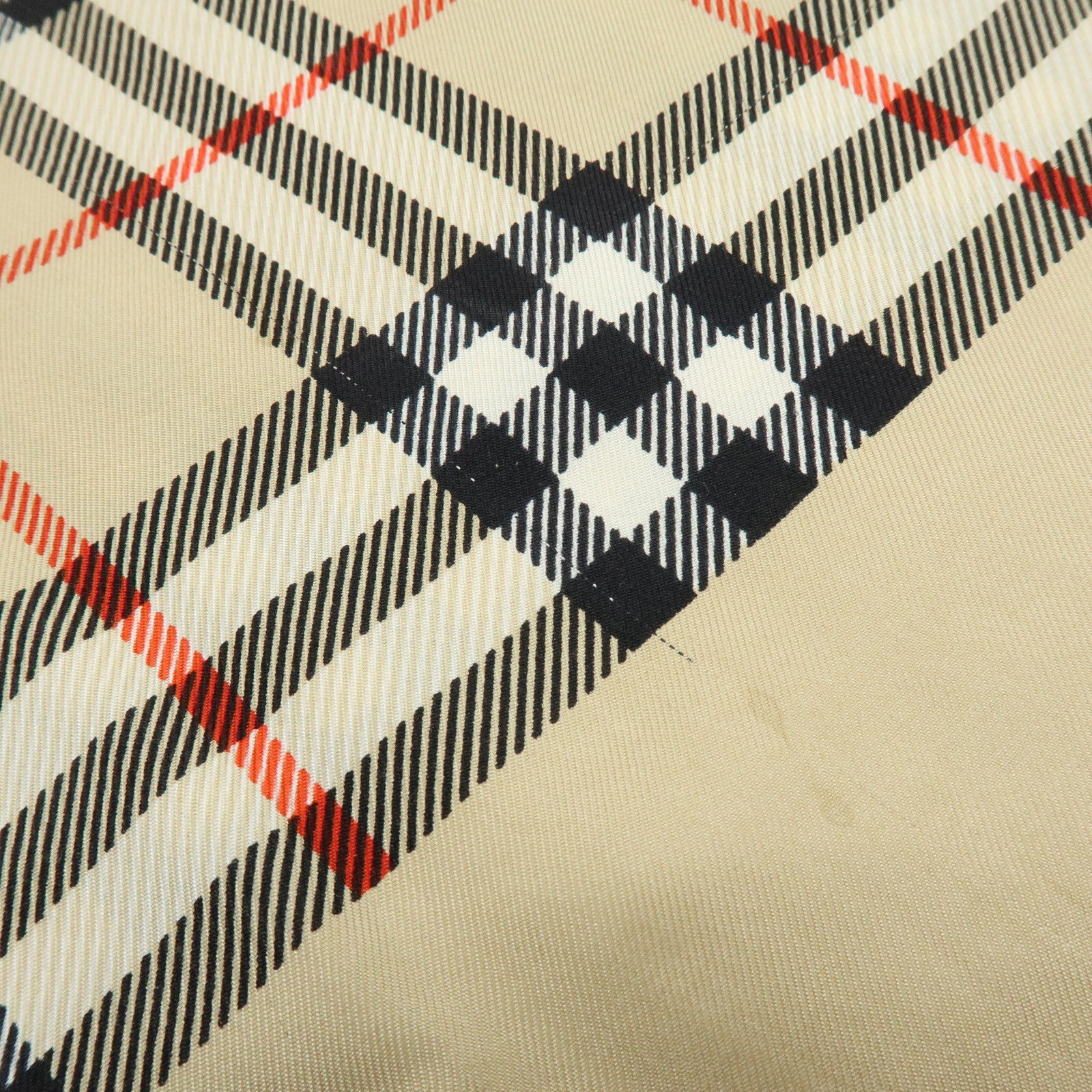 BURBERRY Set of 3 Nova Plaid Silk 100% Scarf Beige Ivory