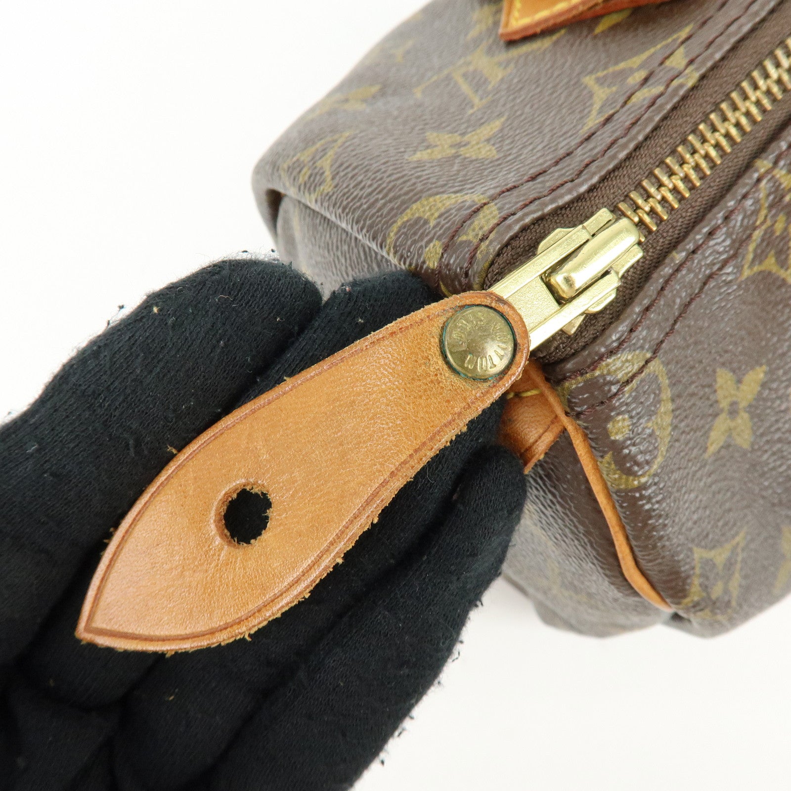Louis Vuitton Monogram Speedy 25 Boston Bag Hand Bag Brown M41528