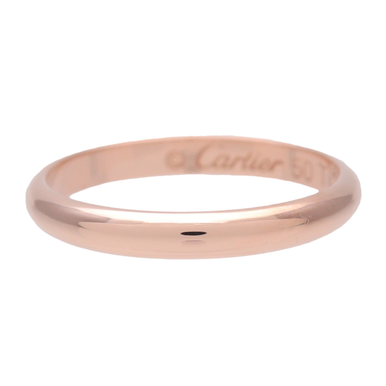 Cartier Wedding Ring K18 750PG Rose Gold #50 US5.25 EU50