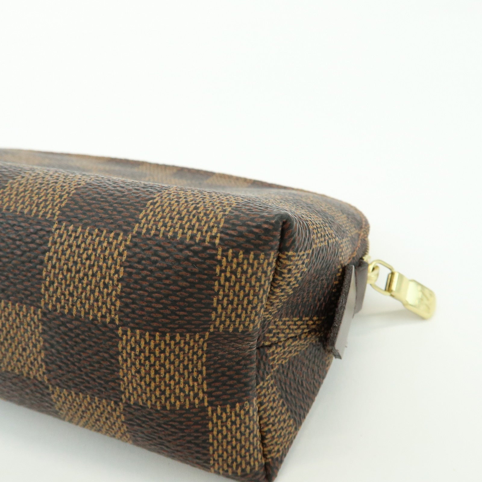 Louis Vuitton Damier Pochette Cosmetic PM Pouch Damier Ebene N47516