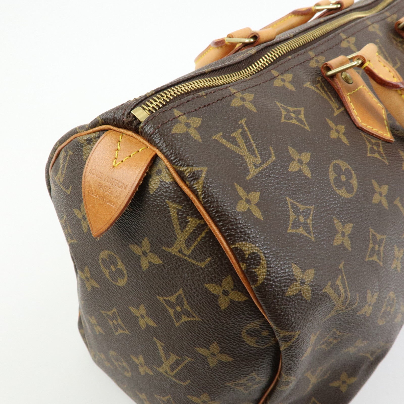 Louis Vuitton Monogram Speedy 40 Hand Bag Boston Bag Brown M41522