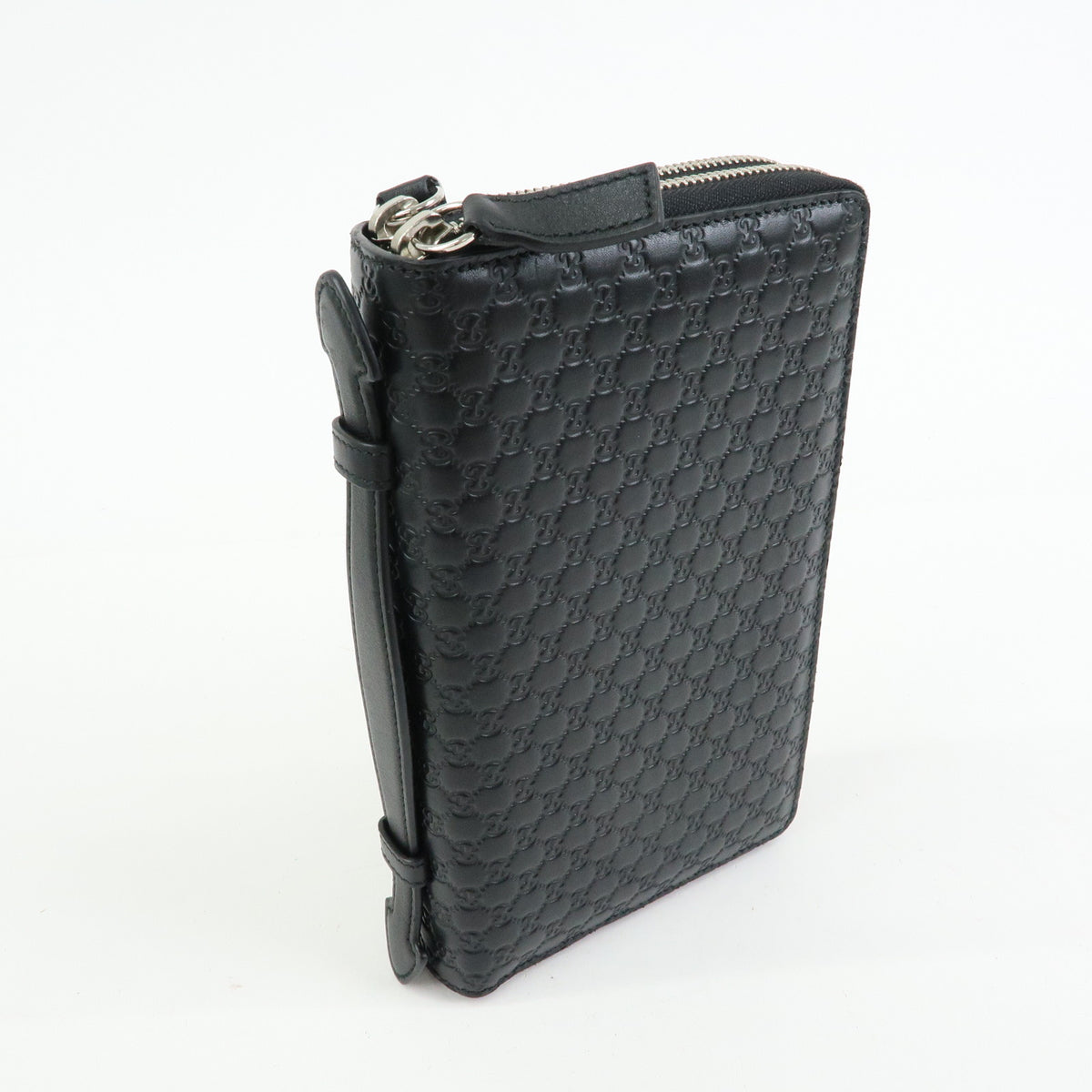 GUCCI Micro Guccishima Leather Travel Document Case Organizer 449246