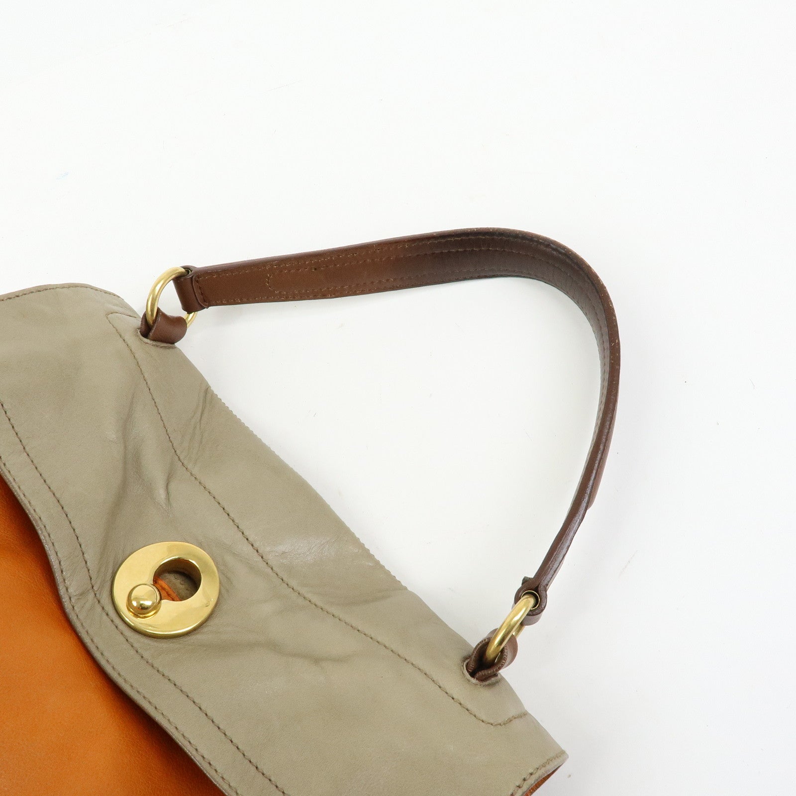 SAINT LAURENT PARIS Baby Cabas Muse Two Leather Suede Hand Bag