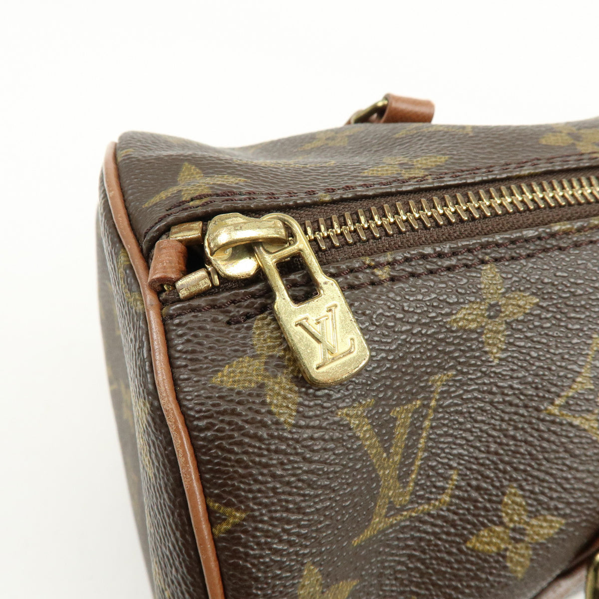 Louis Vuitton Monogram Papillon 30 Hand Bag Brown M51365